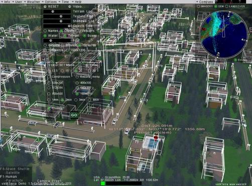 Bounding boxes for each 3D object